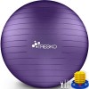 TRESKO® Ballon de Gymnastique | Anti-éclatement | Boule dassise | Balle de Yoga | Balles dexercices Fitness | 300 kg | avec