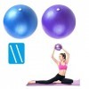 PROVO Lot de 2 Petits Ballons dexercice Souples pour Pilates, Yoga, entraînement de Base et physiothérapie à la Maison, Sall