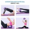 PROVO Lot de 2 Petits Ballons dexercice Souples pour Pilates, Yoga, entraînement de Base et physiothérapie à la Maison, Sall