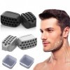 CUHZA 4pcs Machoire Musculation, Exerciseur de Cou, Musculation de la mâchoire, Exerciseur de Muscle de la mâchoire, Shaper d