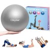 Cikyner Balle de Pilates Douce, Petite Balle dexercice de 23 à 25 cm avec Paille Gonflable,Convient pour Pilates, Yoga, entr