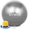 SIYWINA Ballon Fitness Ballon de Grossesse Yoga Ballon dexercice Pilates Swiss Ball pour Entraînement Grossesse Equilibre Ch