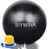 SIYWINA Ballon Fitness Ballon de Grossesse Yoga Ballon dexercice Pilates Swiss Ball pour Entraînement Grossesse Equilibre Ch