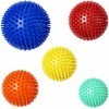 Firschoie Lot de 5 Balles de Massage hérisson avec des épines, Boule de Massage, Idéal pour masser mains, jambes, chevilles, 