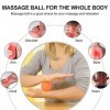 Firschoie Lot de 5 Balles de Massage hérisson avec des épines, Boule de Massage, Idéal pour masser mains, jambes, chevilles, 