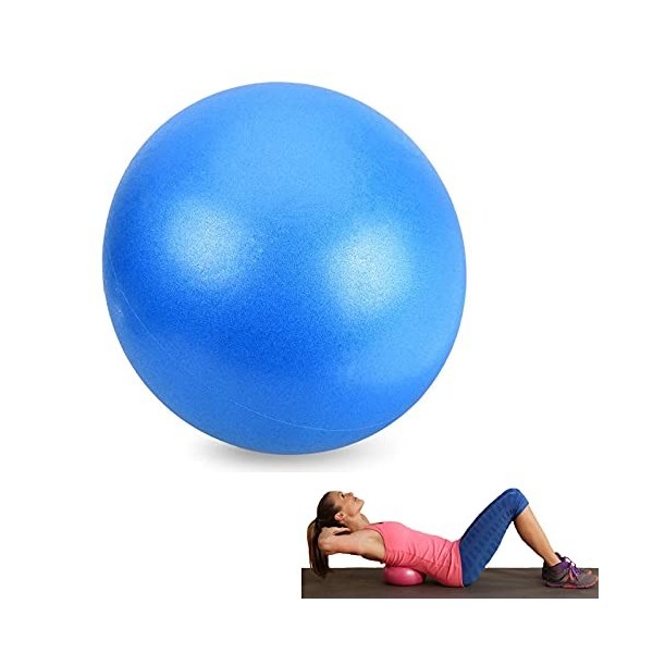 YongHang Ballon Pilates 25cm Ballon de Gym Yoga Ball avec Tube Gonflable pour Pilates Yoga Fitness Gymnastique