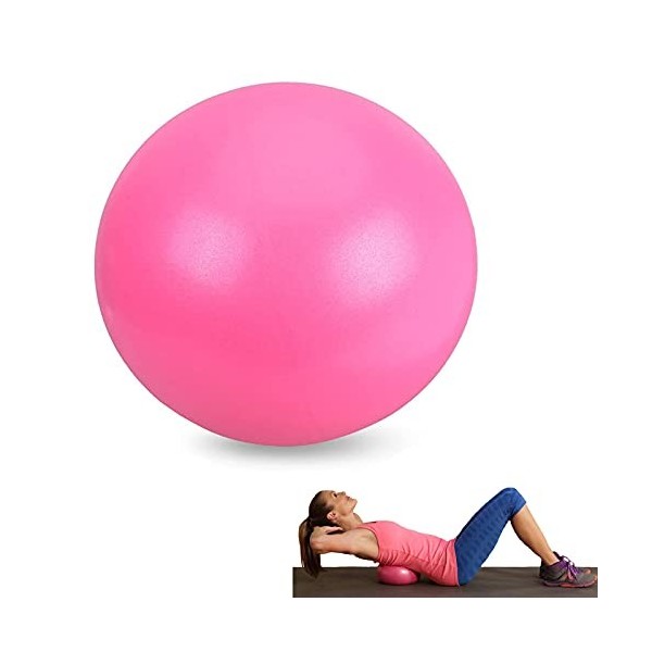 YongHang Ballon Pilates 25cm Ballon de Gym Yoga Ball avec Tube Gonflable pour Pilates Yoga Fitness Gymnastique