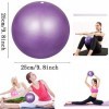 Tohrugue Pilates Ballon de Gymnastique,Pilates Ball,Yoga Ball Pilates Ballon de Gymnastique Anti-éclatement Fitness Balles po