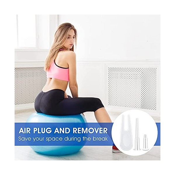 11 Pièces Ball Plug Pin Fitness Exercise Yoga Ball Air Plug Adaptateur Kit Sports Ball Plug Kit de Remplacement Ballon Gym Ba