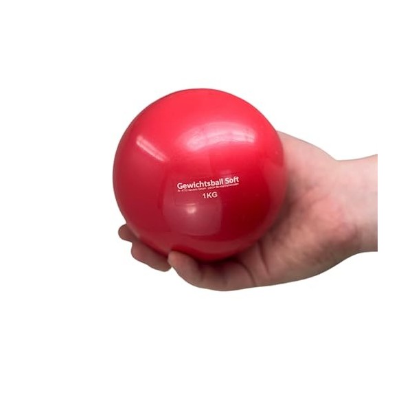 Cikyner Balle de Pilates Douce, Petite Balle d'exercice de 23 à 25 cm avec  Paille