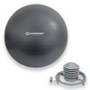 Schildkröt Ballon de Gymnastique pour Adulte Fitness, Anthracite, 85cm