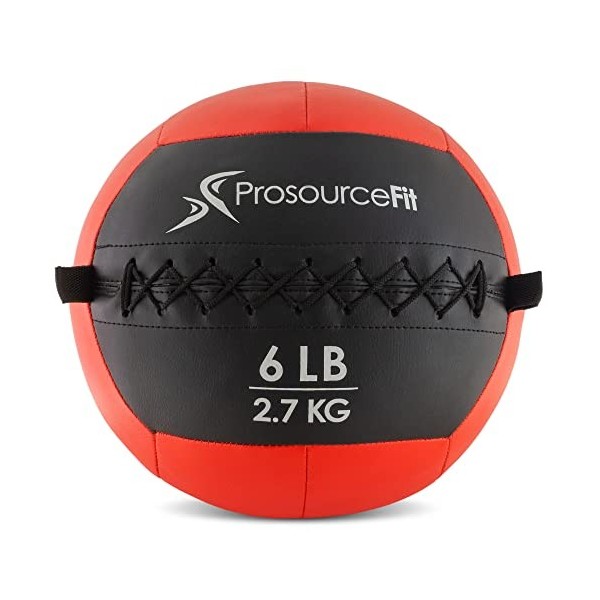 ProsourceFit Soft Medicine Balles dexercices Fitness Unisex-Adult, Noir, Taille Unique