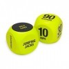 SPRI Exercise Dice 6-Sided - Game for Group Fitness & Exercise Classes - Includes Push Ups, Squats, Lunges, Jumping Jacks, 