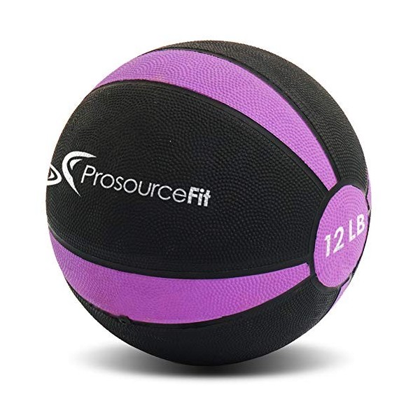 ProsourceFit Rubber Weighted Balles dexercices Fitness Unisex-Adult, Jaune, Taille Unique