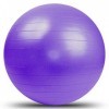 BIGTREE Balle de yoga pour exercices de fitness et de stabilité, équilibre musculaire, résistance et éclatement, violet 55 cm