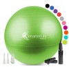 SmarterLife Ballon dexercice dentraînement pour le fitness, le yoga, léquilibre, la stabilité ou laccouchement, idéal com