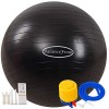 BalanceFrom Ballon dexercice Anti-éclatement et antidérapant pour Yoga, Fitness, Accouchement avec Pompe Rapide, capacité de