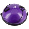 Z ZELUS Demi-ballon dexercice de yoga avec bandes de résistance et pompe à pied pour yoga, fitness, gym à domicile violet 