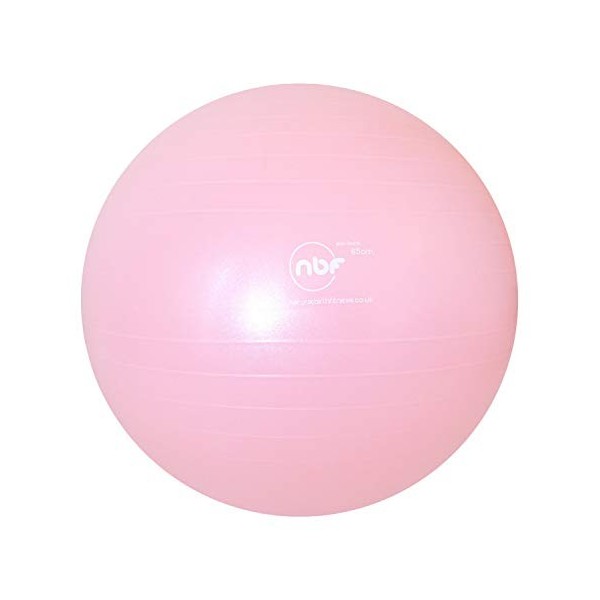 NBF Ballon daccouchement, Ballon de Gymnastique pour la Grossesse avec Guide dinstructions. 65cm Or pâle