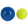 Hudora Fitness 9 76769 Lot de 2 Balles de Mmassage Ball 2 pièces, Bleu/Jaune, 9, 76769