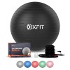 OXFIT Ballon dexercice,Anti-éclatement,Taille multiple,Ballon de yoga avec pompe à pied,Ballon de gymnastique pour fitness, 