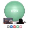 OXFIT Ballon dexercice,Anti-éclatement,Taille multiple,Ballon de yoga avec pompe à pied,Ballon de gymnastique pour fitness, 