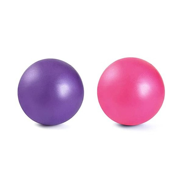 YiYFiT Ballon de Pilates,2pcs 25cm Mini Ballon de Stabilité Ballon Souple Yuga Ball pour Gym Home Office,Parfait pour Pilates