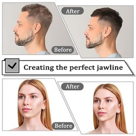 CENCERY Jawline Exerciseur pour Homme Femme, 6 pcs Jawline Exerciseur en Silicone de qualité Alimentaire Jawline Trainer Jawl
