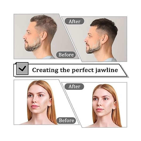 CENCERY Jawline Exerciseur pour Homme Femme, 6 pcs Jawline Exerciseur en Silicone de qualité Alimentaire Jawline Trainer Jawl