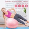 Lanjue Ballon Pilate, 65 cm Yoga Ball avec Pompe Ballon Gymnastique Anti-Slip Anti-Éclatement, Ballon de Grossesse avec Bosse