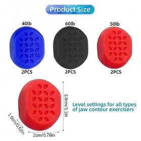 JEKUGOT Lot de 6 mâchoires dentraînement en silicone de qualité alimentaire dans une boîte, hygiénique et inodore, amincissa