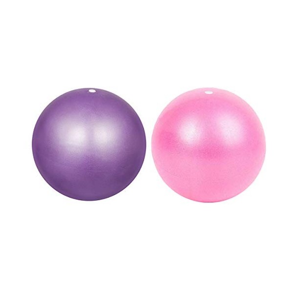 Focenat Lot de 2 petites balles de pilate de 23 cm pour fitness, pilates, yoga, entraînement de base et thérapie physique