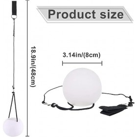 FGen 2 pcs LED Poi Balls,Boules Poi LED,De Poi Lumineux,Bolasse Lumineuse Cirque,Spectacle Lumineux,Rave,Débutants et Profess