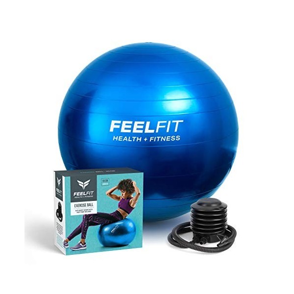 Vivo Technologies Ballon de gymnastique dexercice anti-éclatement de 66 cm pour grossesse, maternité, travail et yoga, pilat