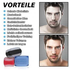 6pc x jawline Trainer, Kiefer Trainer, kiefertrainer, Jaw Design machoire, 40 LB Rouge , 50 LB Bleu , 60 LB Noir , balles 