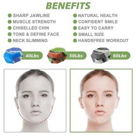 6 pc x jawliner machoire, Entraîneur de mâchoire, entraîneur Kiefer de 40 lb, entraîneur de kiefer de 50 lb, boules de mâchoi