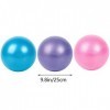 Xinlie Boule de Gymnase Anti-éclatement Gonflable Ballon dexercice Pilates Ball Mini Size Mini Ballon dexercice de Petite T