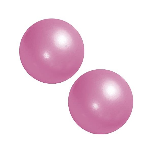 NUWIQ Lot de 2 balles de Pilates Balles de Gymnastique pour Yoga Équilibre Aérobic, Rose