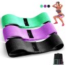 Bande Elastique Musculation en Tissu, Élastique Musculation 3 Niveaux de Force, Elastique Sport pour Le Yoga/Pilates/Fitness/