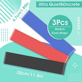 Grevosea Lot de 3 bandes dexercice extensibles en caoutchouc pour chaises de salle de classe, bandes élastiques élastiques p