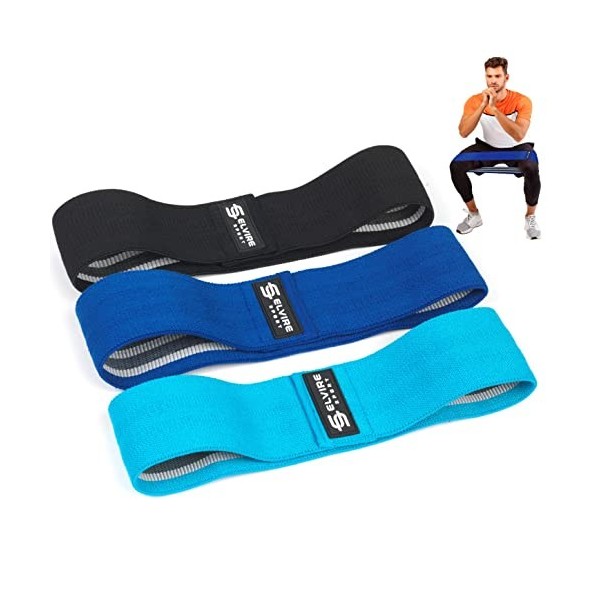 ELVIRE SPORT Bande Élastique Musculation Femme et Homme, Lot de 3 | Bande Elastique Fitness | Bande de Résistance Fitness e