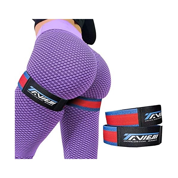 TAVIEW Bandes docclusion pour les fessiers et hanches, de restriction la circulation sanguine, résistance en tissu exercer v ...