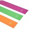 Amazon Basics Bande de résistance en TPE - 1500 mm, Lot de 3, orange,vert,violet