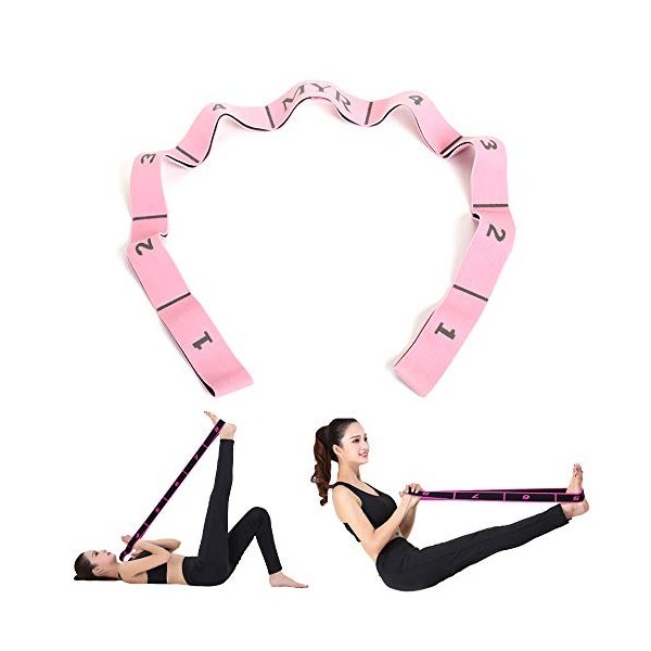 JJunLiM Bandes dexercice pour Enfants Adultes et Adultes 15 à 20 kg Extensible Pilates Yoga Bandes de résistance Élastique F