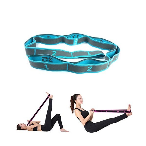 JJunLiM Bandes dexercice pour Enfants Adultes et Adultes 15 à 20 kg Extensible Pilates Yoga Bandes de résistance Élastique F