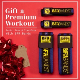 Bfr Bandes Occlusion Bandes de musculation par, Pro Bundle, Lot de 4&nbsp;pour bras et jambes, circulation sanguine Restriction Ba