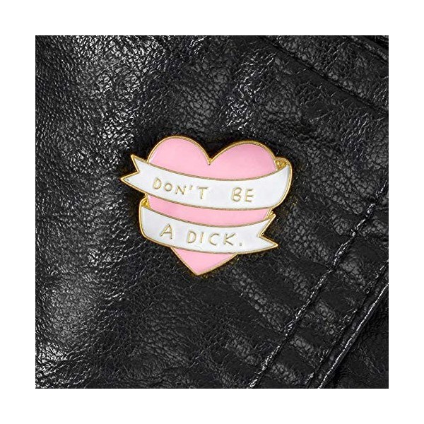 WAFUNNE Broche en émail Broche de dame mignonne Coeur rose