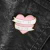 WAFUNNE Broche en émail Broche de dame mignonne Coeur rose