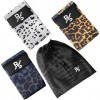 Fabric Workout Bands, Non Slip Booty Bands Leopard Print with Carry Bag, 3 Resistance Levels for Glutes, Legs, Pilates, Yoga,