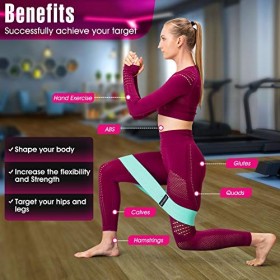 Ensemble de bandes de résistance pour femme/homme, design antidérapant de qualité supérieure, bandes dexercice pour jambes, 